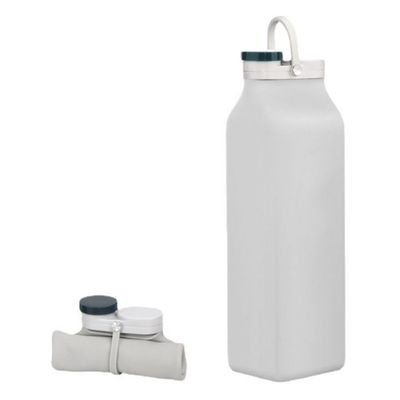 Custom Foldable 400ml/600ml Silicone Water Bottle Must-Have for Fashionable Travelers