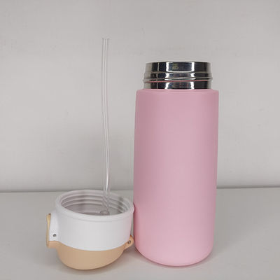 16oz Popular Children Flask with Leakproof Design and Food Grade PP/Silicon Material