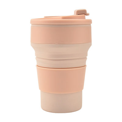 350ml/500ml Custom Printing Silicone Folding Cup for Reusable Portable Water Bottle