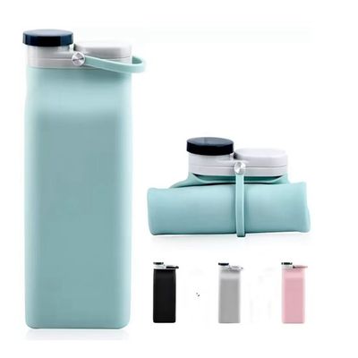 Custom Logo Collapsible Silicone Drinking Water Bottle Perfect for Business Gifts