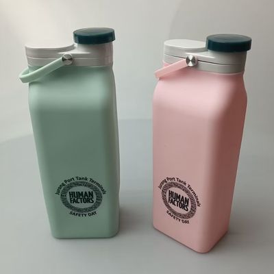 Custom Logo Collapsible Silicone Drinking Water Bottle Perfect for Business Gifts