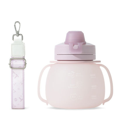 BPA Free Foldable Collapsible Silicone Drink Water Bottle for Sports and Travel