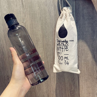 500ml Gym Plastic Water Bottle With Time Scale For Modern Fitness And Reusable Design