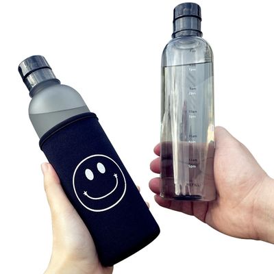 500ml Gym Plastic Water Bottle With Time Scale For Modern Fitness And Reusable Design