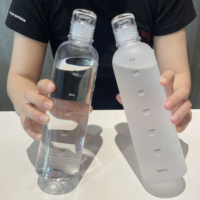 500ml Gym Plastic Water Bottle With Time Scale For Modern Fitness And Reusable Design