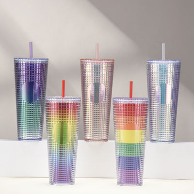 Straw Type Water Flowing Method Custom Coffee Tumbler with Customized Logo Acceptable