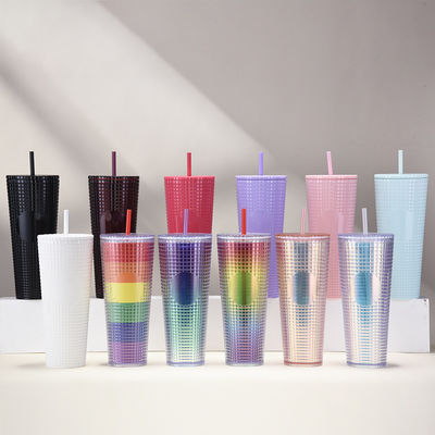 Straw Type Water Flowing Method Custom Coffee Tumbler with Customized Logo Acceptable