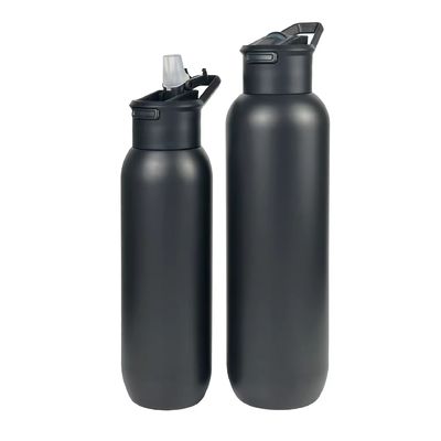 Vacuum Insulated Stainless Steel Flask with Handle Lid Army Green 580ml and 1000ml