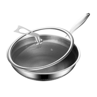 Custom Printing Logo Stainless Steel Wok Suitable for Stove and Eco-friendly Cooking