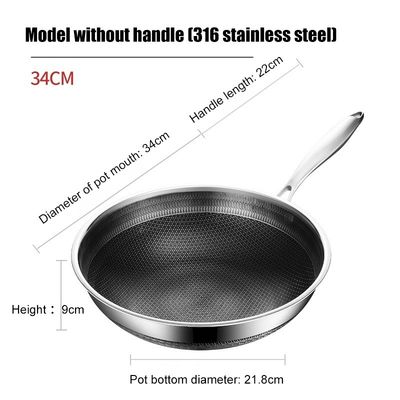 Custom Printing Logo Stainless Steel Wok Suitable for Stove and Eco-friendly Cooking
