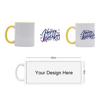 Double Color Coating Thermal Transfer Mug for Coffee Custom Pattern Innovative Design