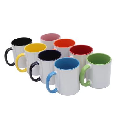 Novelty Design Style Ceramic Sublimation Mug 11oz Custom Colorful White Cup for B2B Needs