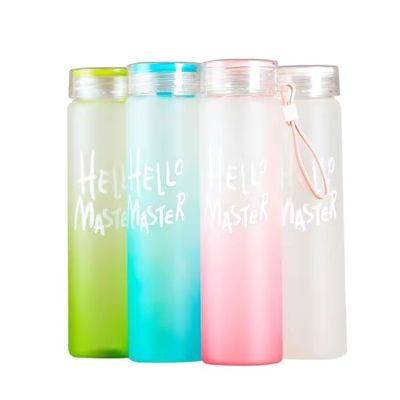 Frosted Glass Drinking Bottle MEAS 68*36*45CM Matte Glass Water Bottle Eco-friendly