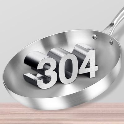 Frying Pans Skillets 22/24/26/28cm Stainless Steel Fry Pan with Glass Lid and Pot Cover