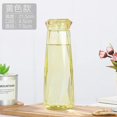 Style Portable Office Camping Sport Glass Water Bottle with Beer Can Glass 21.5*7.5cm