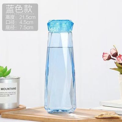 Style Portable Office Camping Sport Glass Water Bottle with Beer Can Glass 21.5*7.5cm