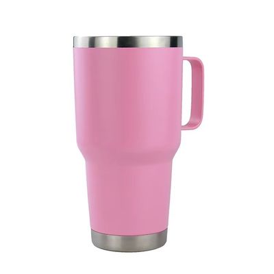 30oz Stainless Steel Tumbler with Handle Keep Your Drinks at the Right Temperature