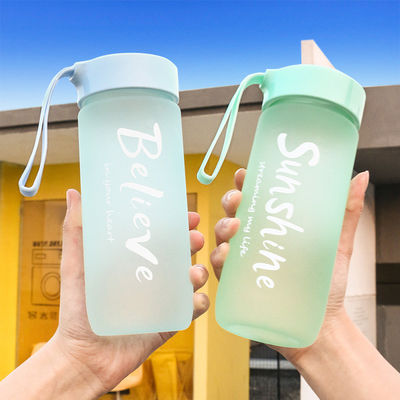 OEM Service Accepted 600ml Frosted Kids Plastic Water Cup for Students Customized Color