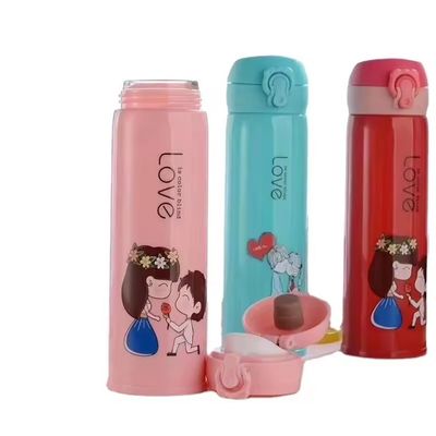 500ml Capacity Double Cartoon Bounce Cup for Trendy Home and Office Modern Design