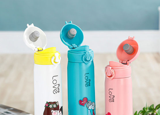 Straight Cup Creative Bouncing Water Cartoon Glass Sealed Leak-proof Activity Gift Cup