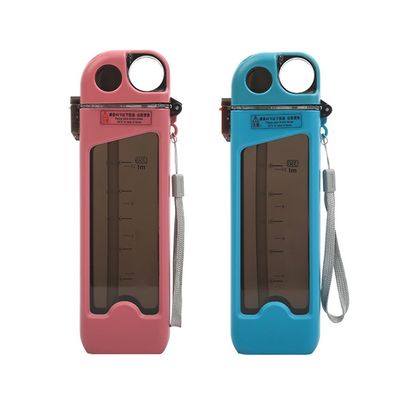 Graduated Straw And Rope Water Bottle Perfect For Climbing And Made Of PP PC Material