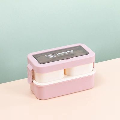 Environment-friendly Advantage Reusable Portable Plastic Bento Lunch Box for All Ages