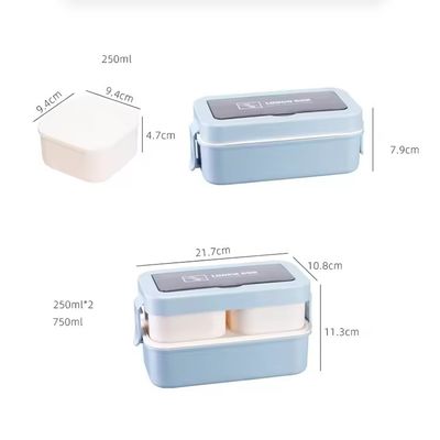 Environment-friendly Advantage Reusable Portable Plastic Bento Lunch Box for All Ages