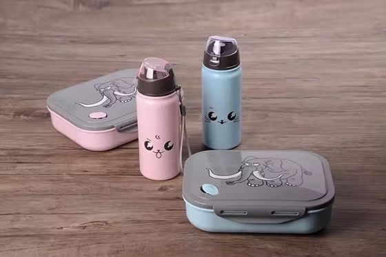 1000ml 400ml Reusable Portable Plastic Compartment Microwaveable Bento Lunch Box for Kids School Lunch Boxes