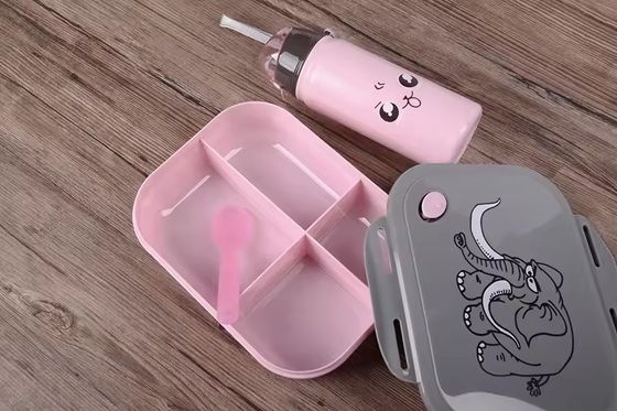 1000ml 400ml Reusable Portable Plastic Compartment Microwaveable Bento Lunch Box for Kids School Lunch Boxes