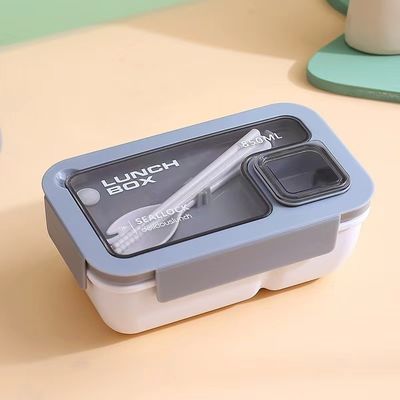 Reusable Portable Plastic Bento Lunch Box for All Applicable People at School Style