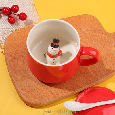 Customized Handmade Ceramic Mug Cute Animal 3D Drinking Cups for Tea Coffee Gift