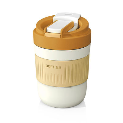 400ml/550ml Capacity Portable Multifunctional Glassware Cute Glass Coffee Cup with Straw
