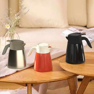 Large Capacity Sustainable Electric Kettle Coral Red and Double Walled Stainless Steel