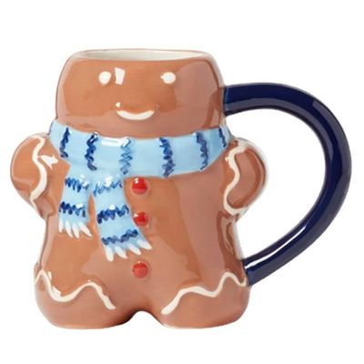 Cartoon Cute Ceramic Christmas Gingerbread Coffee Mug 300ml No Additional Accessories