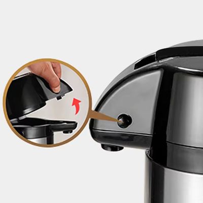 1.9L 304 18/8 Stainless Steel Lever Action Airpot for Thermal Water and Coffee Dispensing