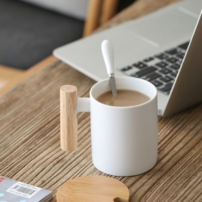 11oz Heat Transfer Ceramic Travel Mug for Customized Color Insulated Office White Cup
