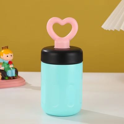 420ml Modern Design Portable Travel Thermos Cup with Heart Handle and Vacuum Tumblers