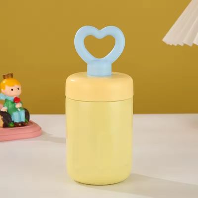 420ml Modern Design Portable Travel Thermos Cup with Heart Handle and Vacuum Tumblers