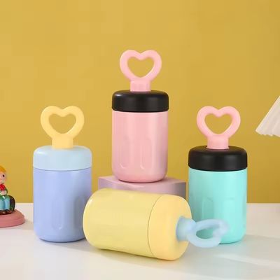 420ml Modern Design Portable Travel Thermos Cup with Heart Handle and Vacuum Tumblers