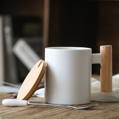 11oz Custom Patterned Ceramic Travel Cups with Insulated Function and Customized Color