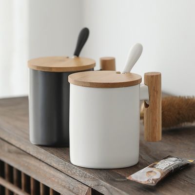 11oz Custom Patterned Ceramic Travel Cups with Insulated Function and Customized Color