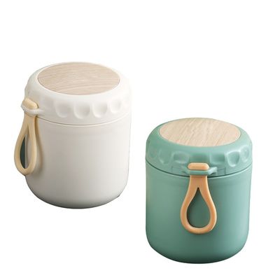 Insulated Breakfast Cup Food Jar 400ml Cute Design Style Thermos Lunch Box with Spoon