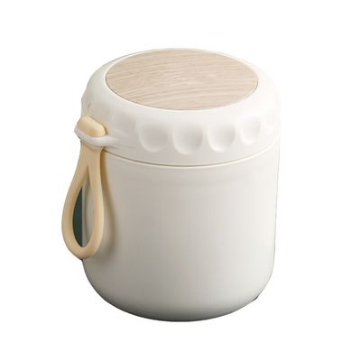 Insulated Breakfast Cup Food Jar 400ml Cute Design Style Thermos Lunch Box with Spoon