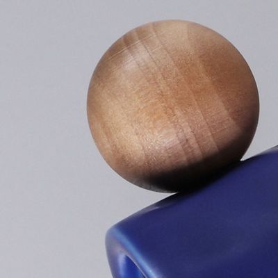 Nordic Style Ceramic Coffee Mug with Wooden Ball Handle 330ML Porcelain Reusable Cups