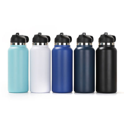 Vacuum Insulated 32oz Wide Mouth Stainless Steel Water Bottle for Sports Performance