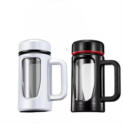 Large Capacity Glass Bottle for Fitness and Outdoor Sports Enthusiasts Non-Slip Grip