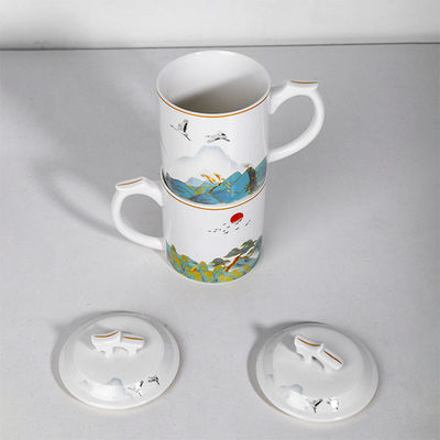 Elegant Custom Reinforced Sublimation Mum Gift Travel Coffee Mug Reusable Cup with Hand Grip