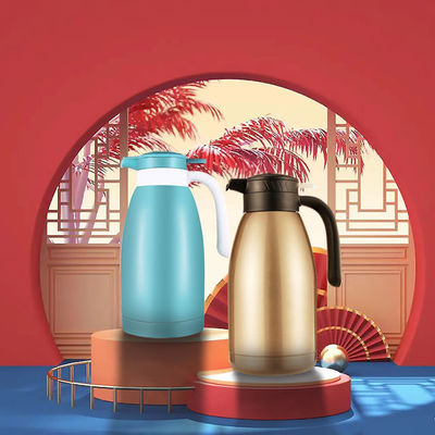 Customized Logo Large Capacity 2000ml Biodegradable Stainless Steel Thermal Water Jug