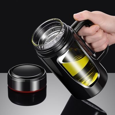 Customized Logo Acceptable High Borosilicate Glass Personalized Reusable Water Bottle