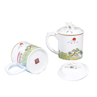 Elegant Custom Reinforced Sublimation Mum Gift Travel Coffee Mug Reusable Cup with Hand Grip